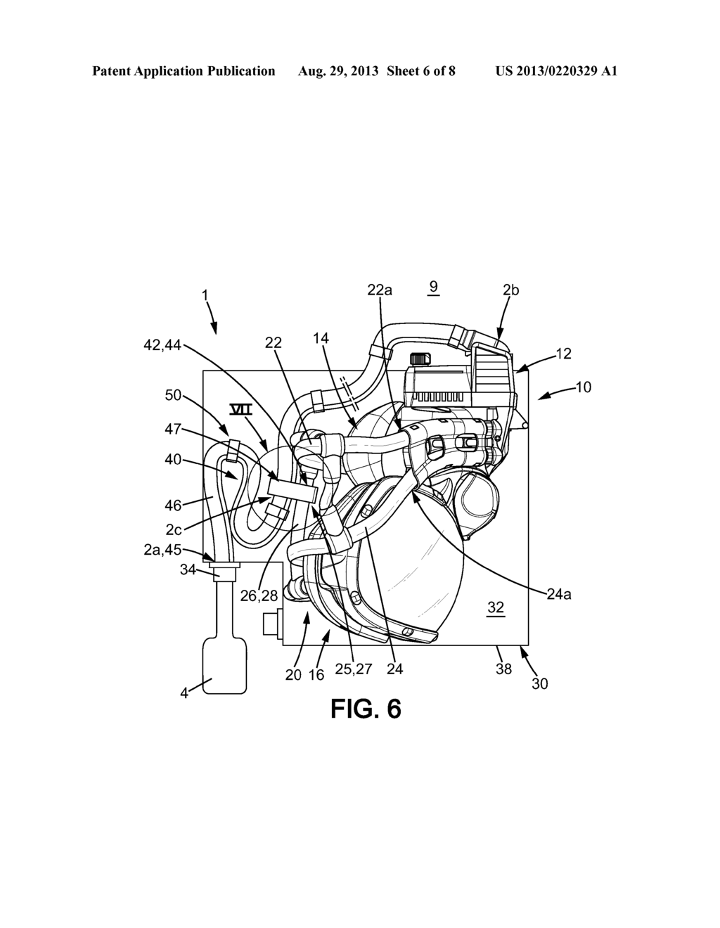 RESPIRATORY EQUIPMENT FOR AIRCRAFT WITH AN INFLATABLE HARNESS - diagram, schematic, and image 07