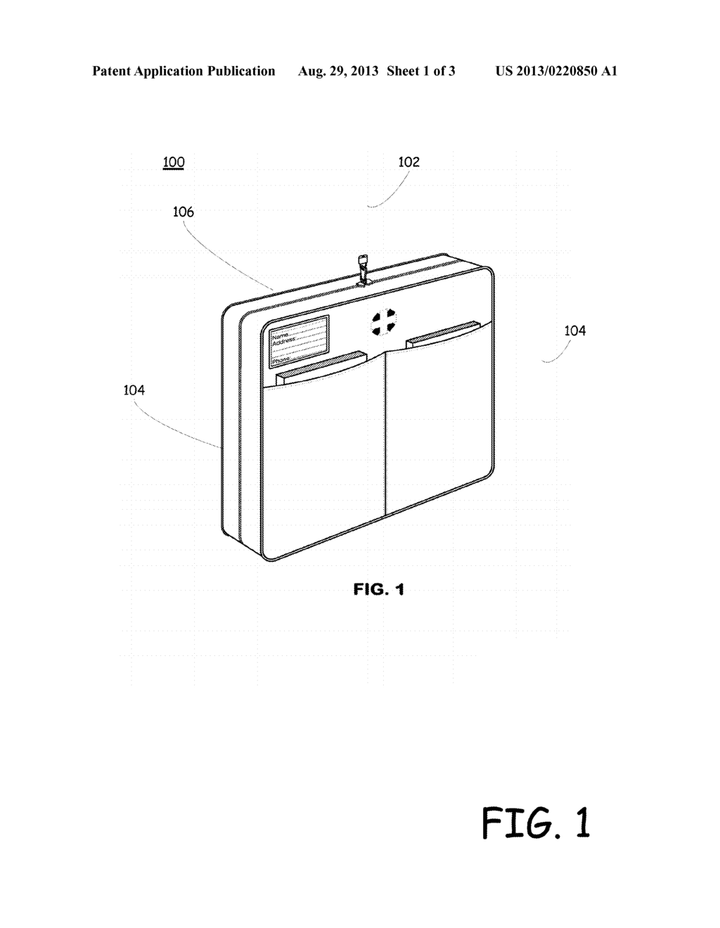 MEDICINE PORTFOLIO AND ORGANIZER - diagram, schematic, and image 02