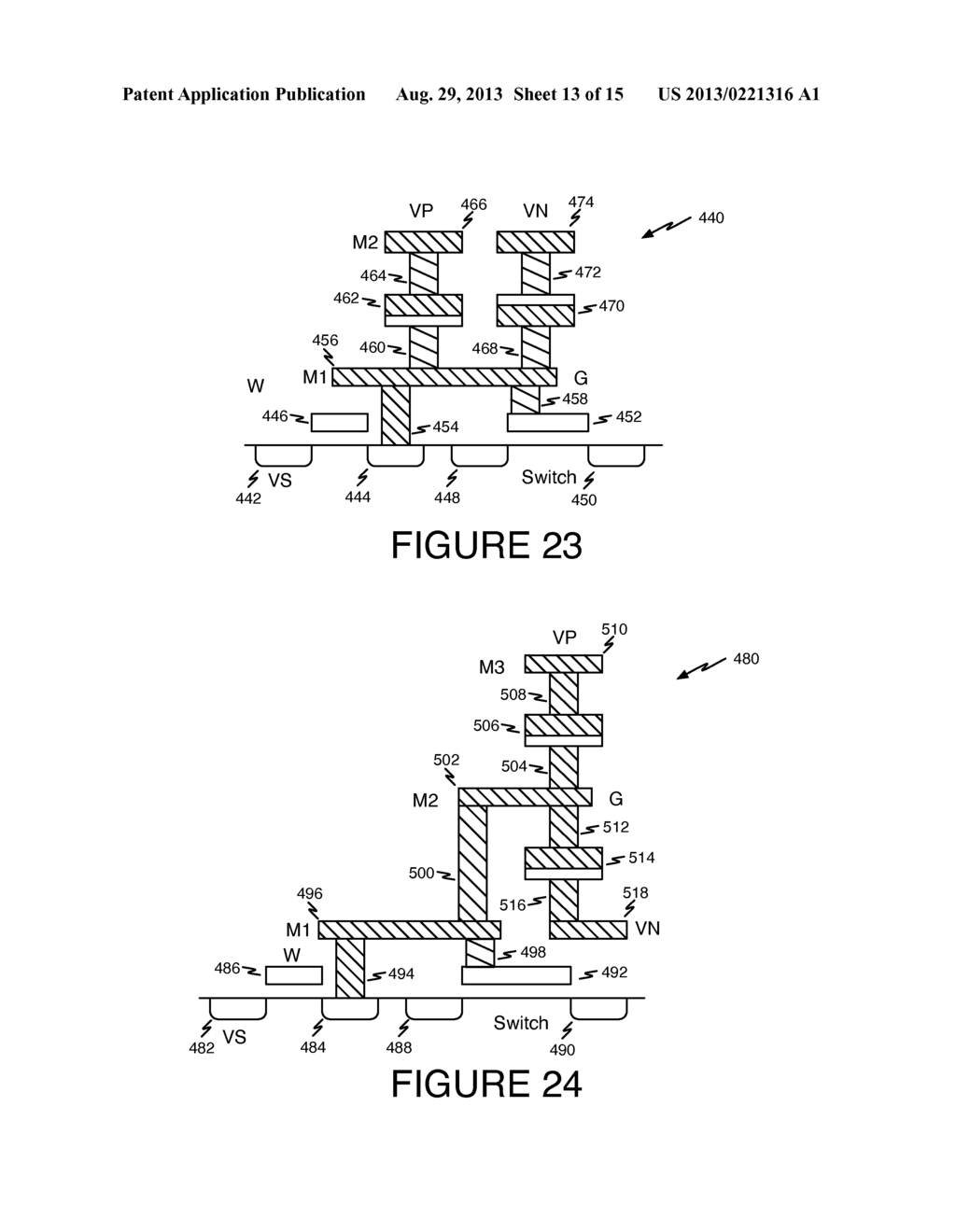 FRONT TO BACK RESISTIVE RANDOM ACCESS MEMORY CELLS - diagram, schematic, and image 14