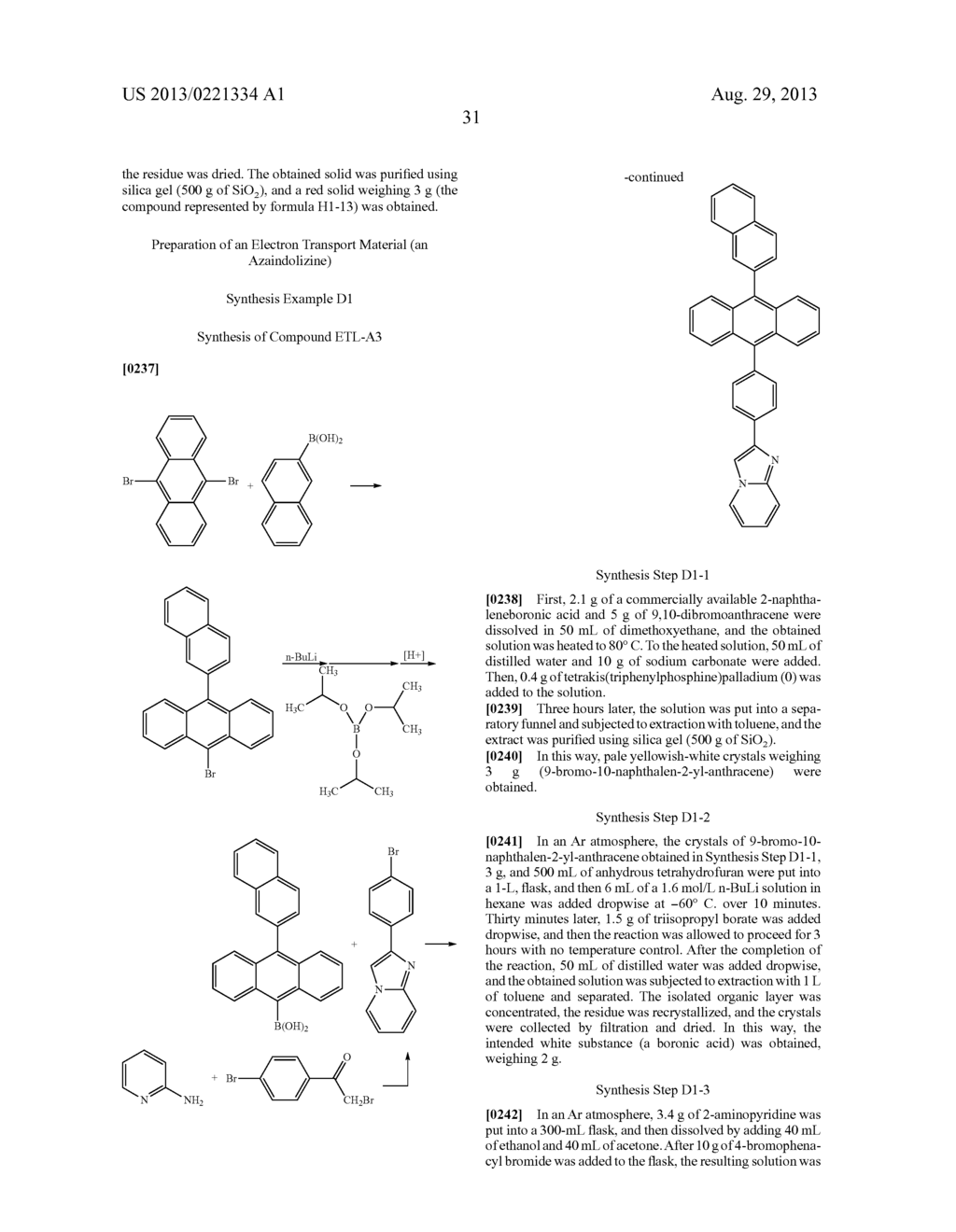 THIADIAZOLE, COMPOUND FOR LIGHT-EMITTING ELEMENTS, LIGHT-EMITTING ELEMENT,     LIGHT-EMITTING APPARATUS, AUTHENTICATION APPARATUS, AND ELECTRONIC DEVICE - diagram, schematic, and image 36