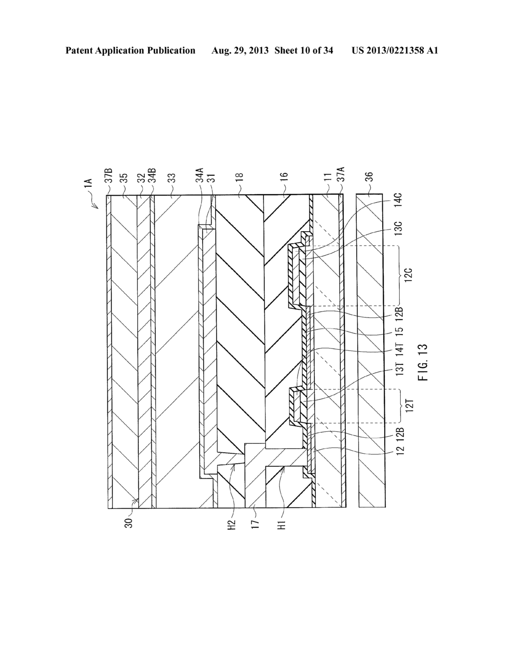 TRANSISTOR, METHOD OF MANUFACTURING THE TRANSISTOR, SEMICONDUCTOR UNIT,     METHOD OF MANUFACTURING THE SEMICONDUCTOR UNIT, DISPLAY, AND ELECTRONIC     APPARATUS - diagram, schematic, and image 11