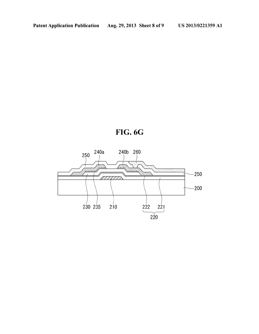 THIN FILM TRANSISTOR ARRAY SUBSTRATE AND METHOD FOR MANUFACTURING THE SAME - diagram, schematic, and image 09