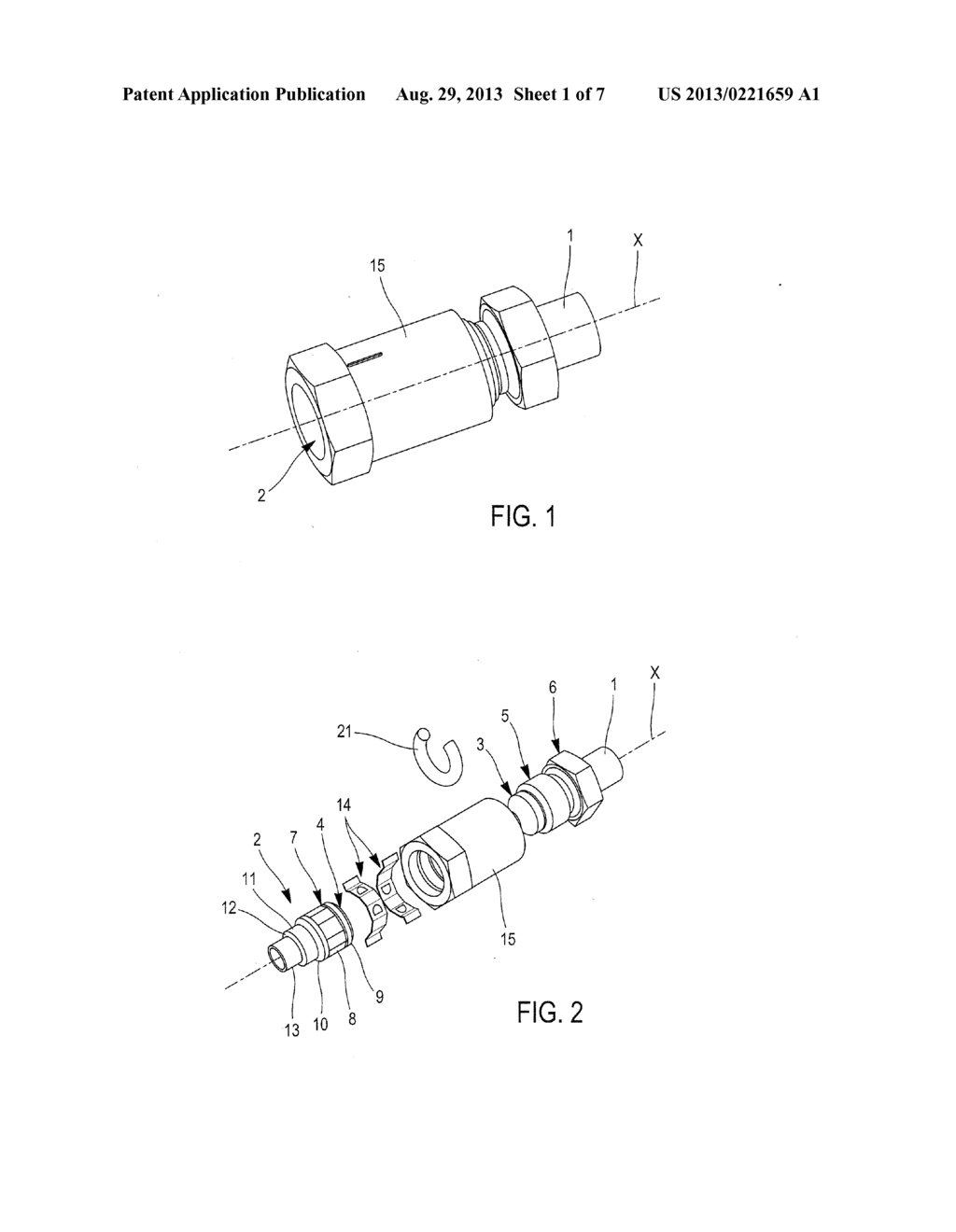 Device For The Secured Connection Of Two End Fittings, Particularly Of A     Pipe - diagram, schematic, and image 02