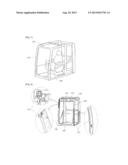 CONSTRUCTION MACHINE CAB HAVING A ROLLOVER PROTECTION STRUCTURE diagram and image