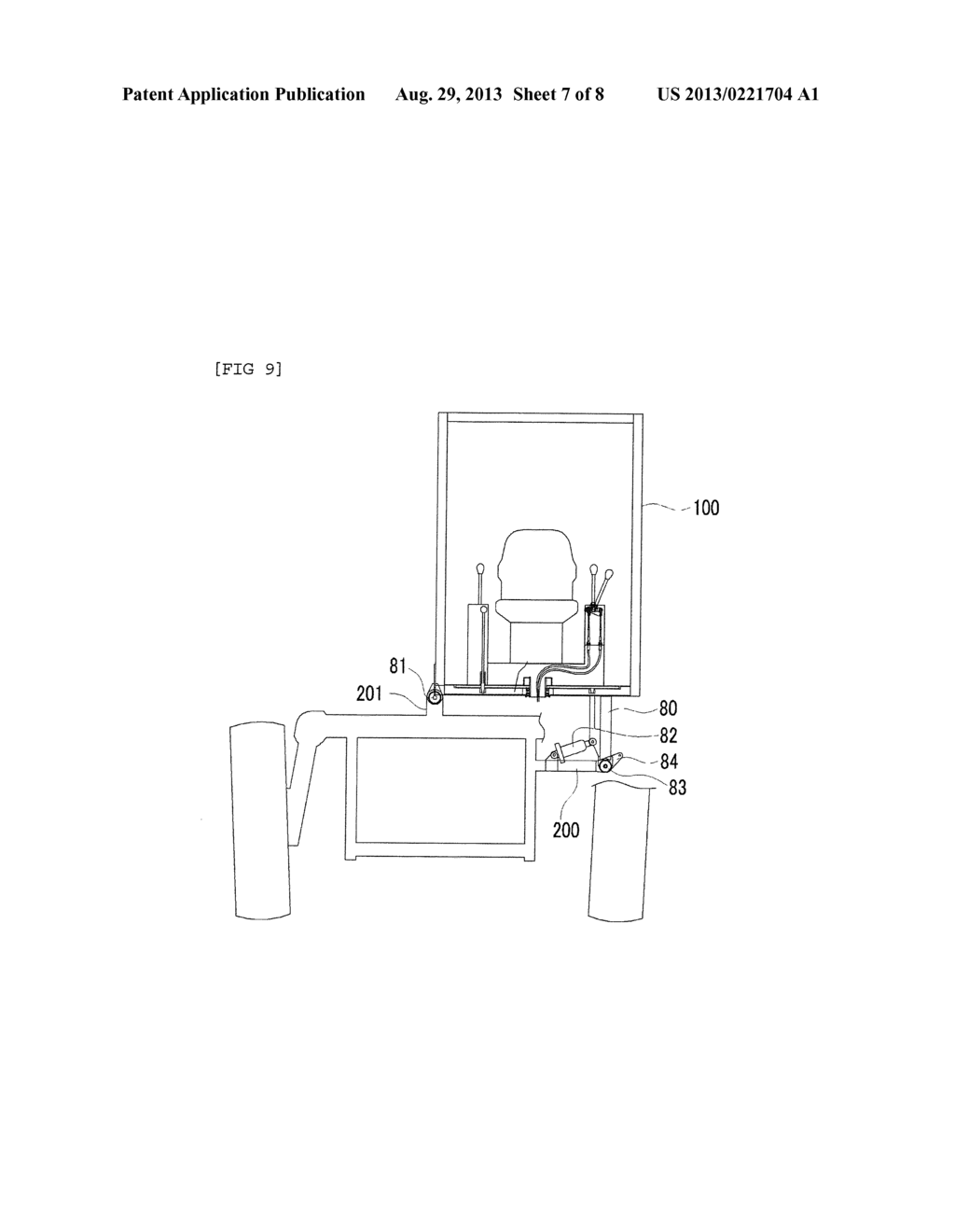 DRIVING CAB IN TRACTOR - diagram, schematic, and image 08