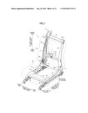 SEAT FRAME FOR VEHICLE diagram and image