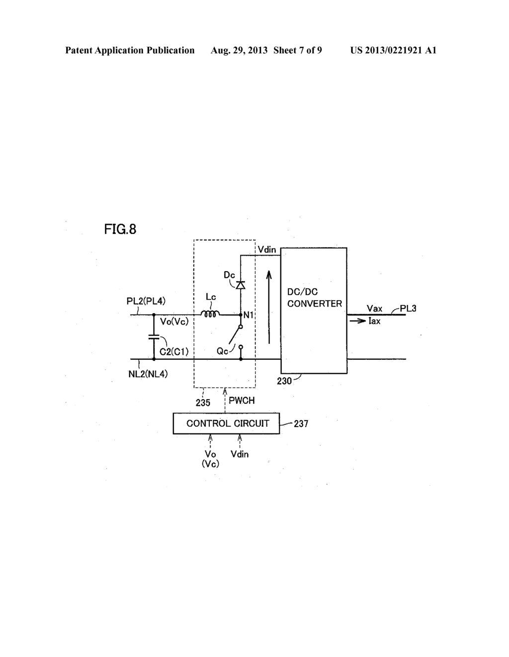 POWER SUPPLY SYSTEM FOR ELECTRIC POWERED VEHICLE, CONTROL METHOD THEREOF,     AND ELECTRIC POWERED VEHICLE - diagram, schematic, and image 08