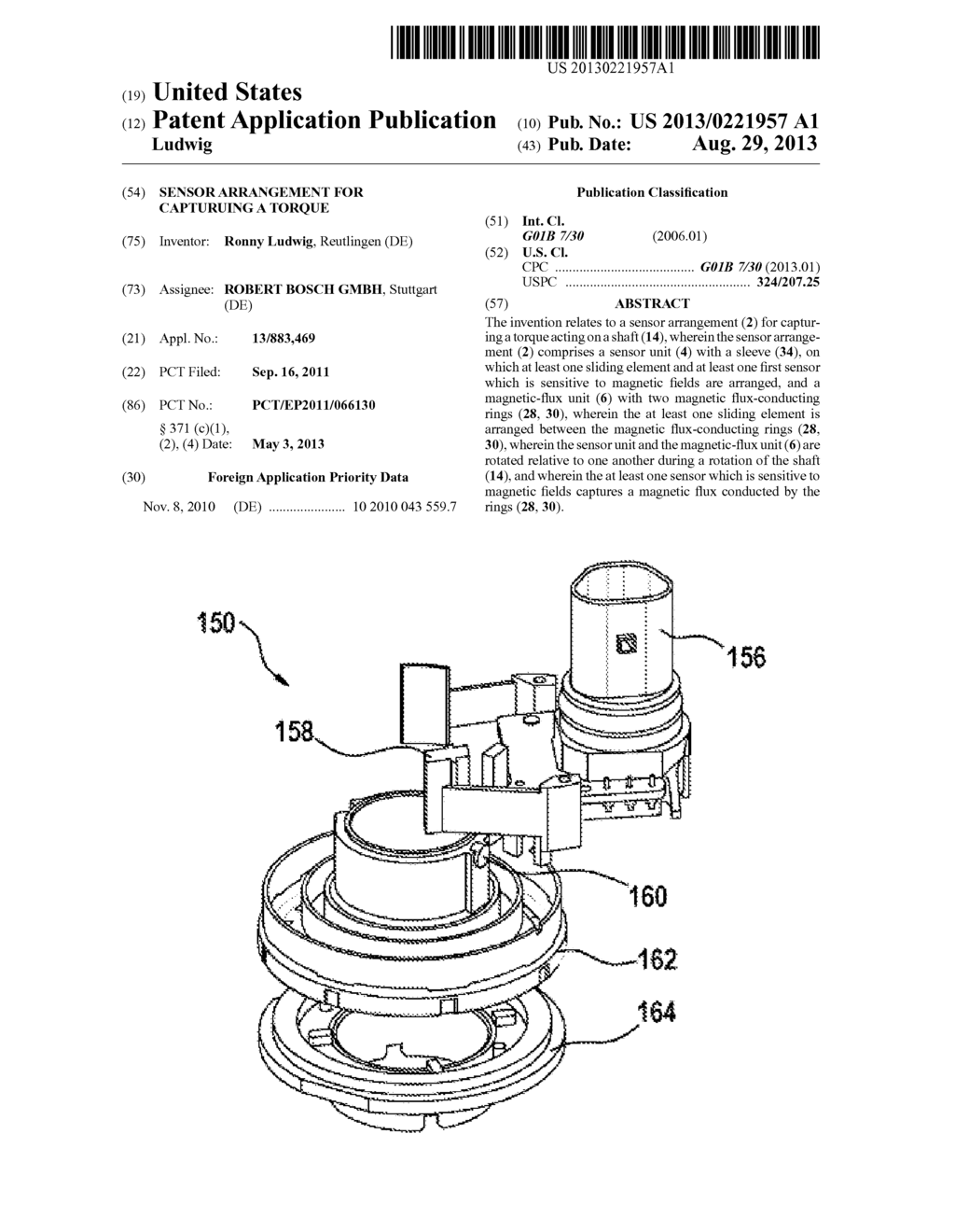 SENSOR ARRANGEMENT FOR CAPTURUING A TORQUE - diagram, schematic, and image 01