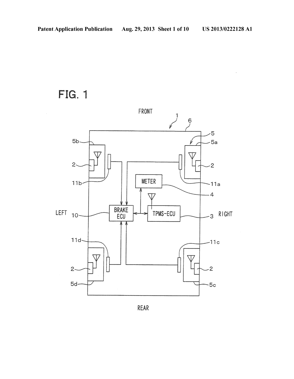 Tire Pressure Detecting Apparatus Having Wheel Position Detection Function - diagram, schematic, and image 02