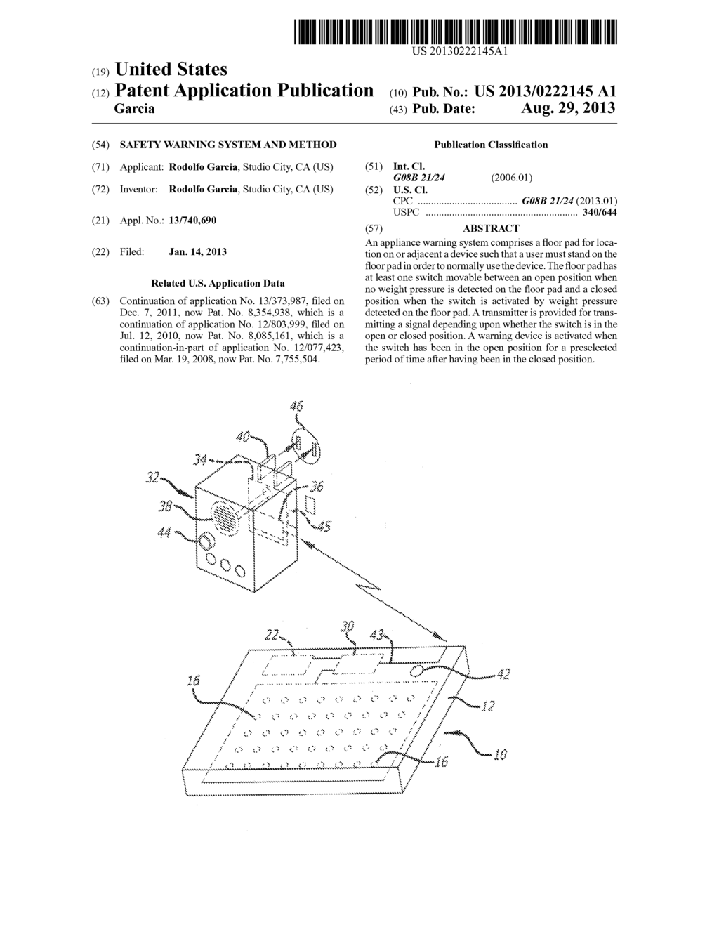 Safety Warning System and Method - diagram, schematic, and image 01