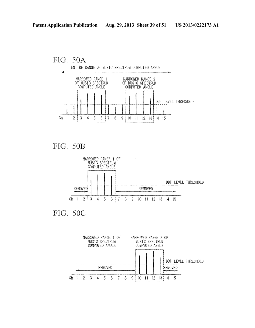 ELECTRONIC SCANNING TYPE RADAR DEVICE, ESTIMATION METHOD OF DIRECTION OF     RECEPTION WAVE, AND PROGRAM ESTIMATING DIRECTION OF RECEPTION WAVE - diagram, schematic, and image 40