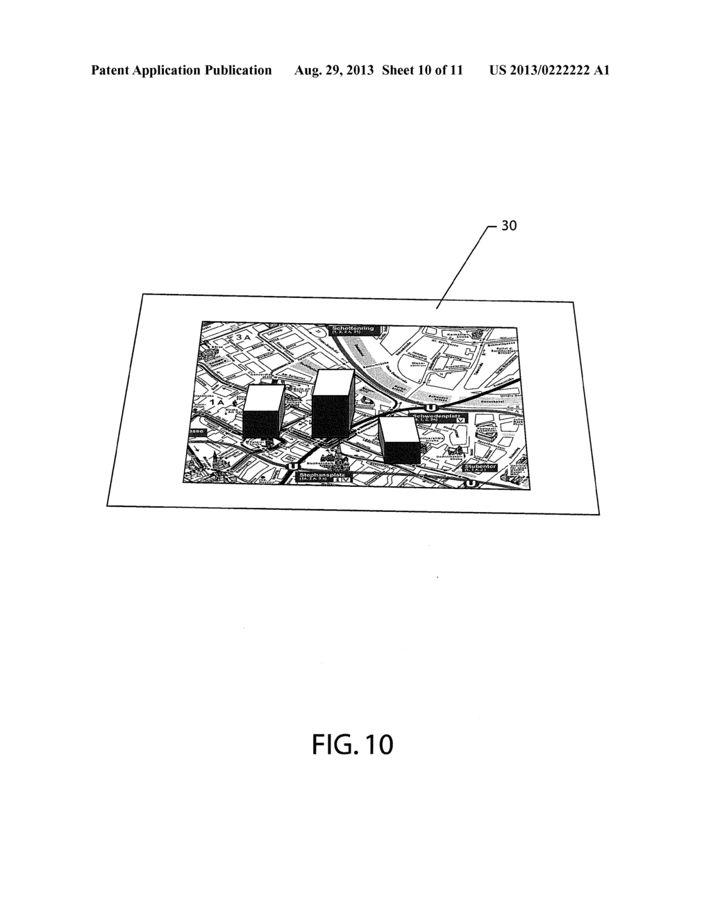 METHOD AND APPARATUS FOR PRESENTING MULTI-DIMENSIONAL REPRESENTATIONS OF     AN IMAGE DEPENDENT UPON THE SHAPE OF A DISPLAY - diagram, schematic, and image 11