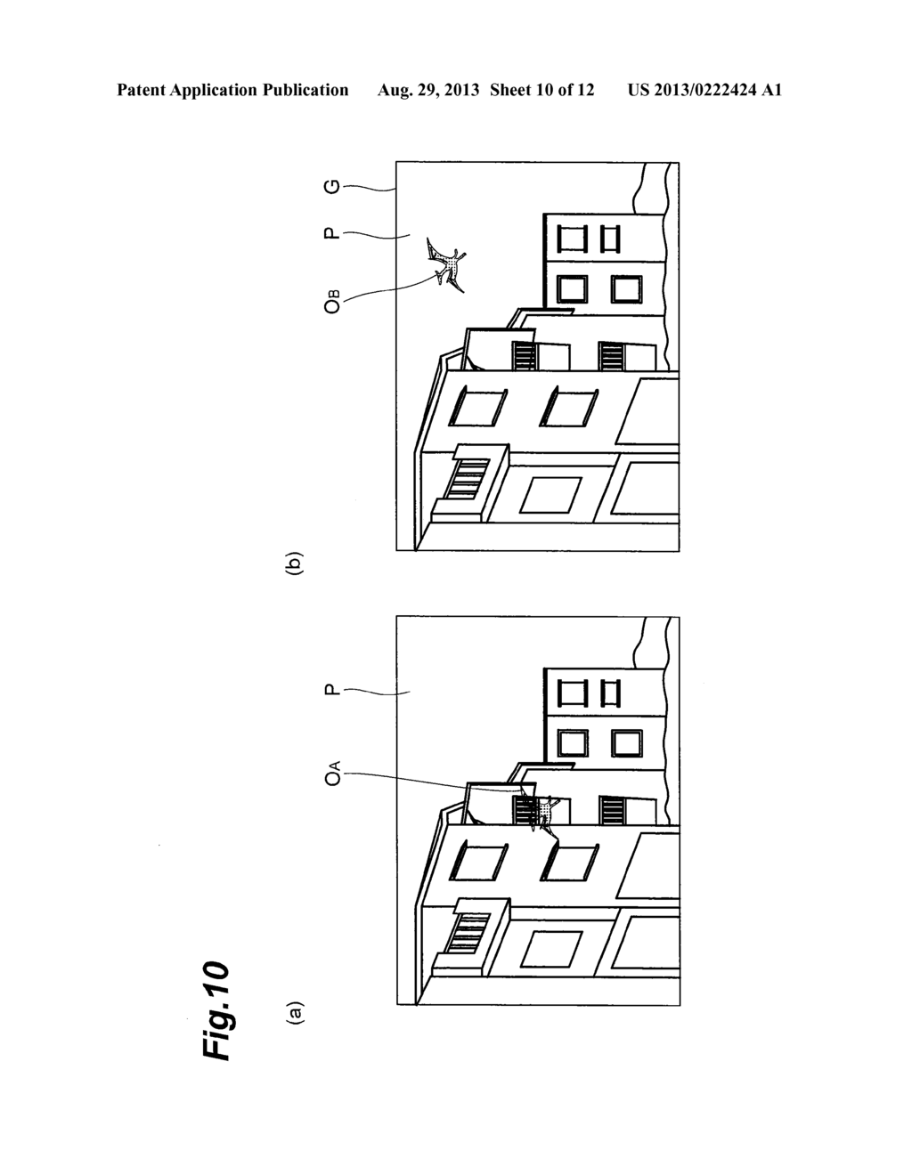 OBJECT DISPLAY DEVICE AND OBJECT DISPLAY METHOD - diagram, schematic, and image 11