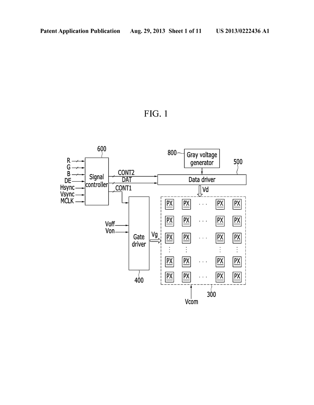 LIQUID CRYSTAL DISPLAY AND A METHOD OF DRIVING THE SAME - diagram, schematic, and image 02