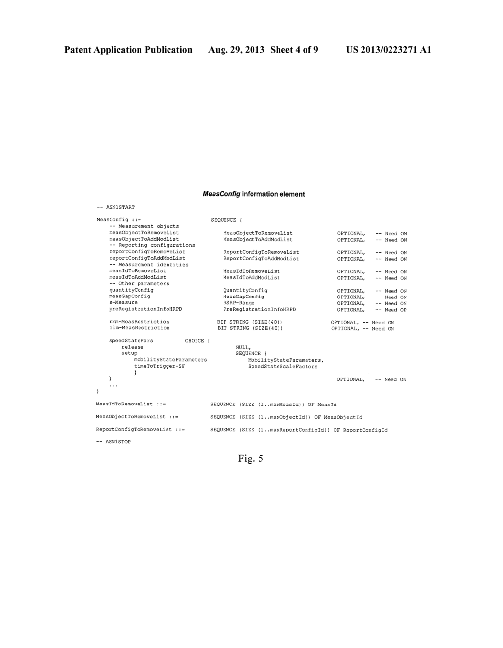 METHOD AND APPARATUS FOR SIGNALLING MEASUREMENT SIGNALLING - diagram, schematic, and image 05