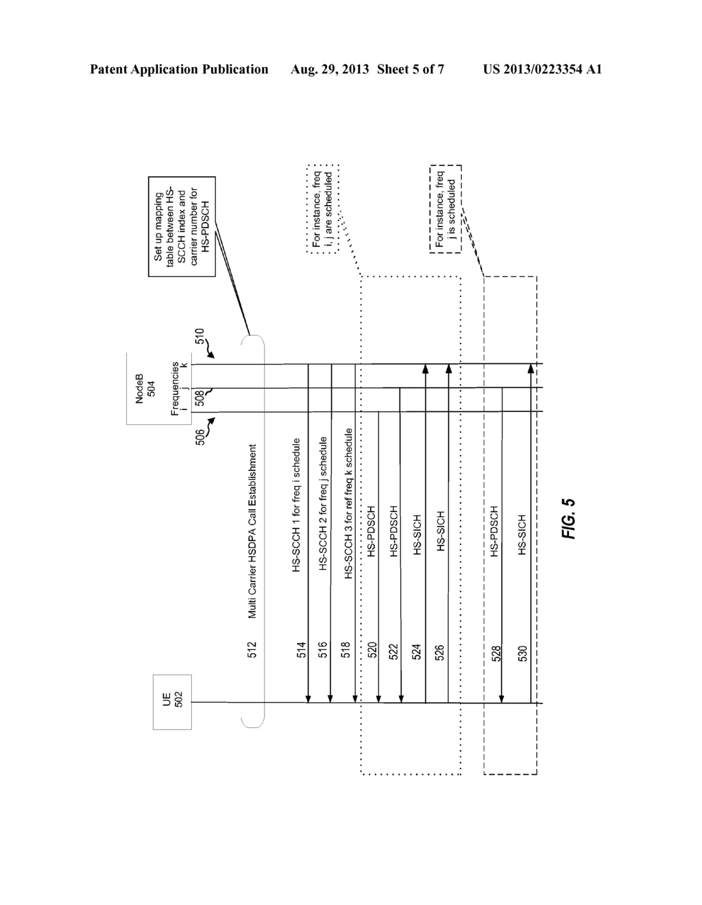 HS-SCCH AND HS-SICH ALLOCATION AND MONITORING IN TD-SCDMA MULTI-CARRIER     SYSTEMS - diagram, schematic, and image 06