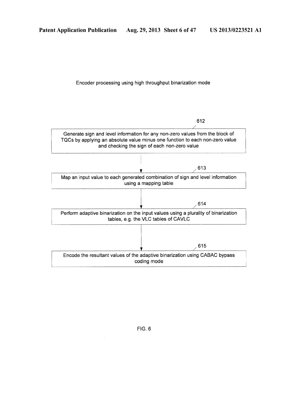 HIGH THROUGHPUT RESIDUAL CODING FOR A TRANSFORM SKIPPED BLOCK FOR CABAC IN     HEVC - diagram, schematic, and image 07