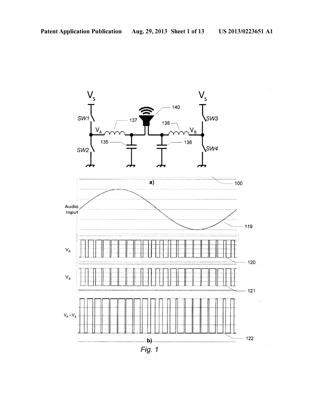 AUDIO AMPLIFIER USING MULTI-LEVEL PULSE WIDTH MODULATION - diagram, schematic, and image 02