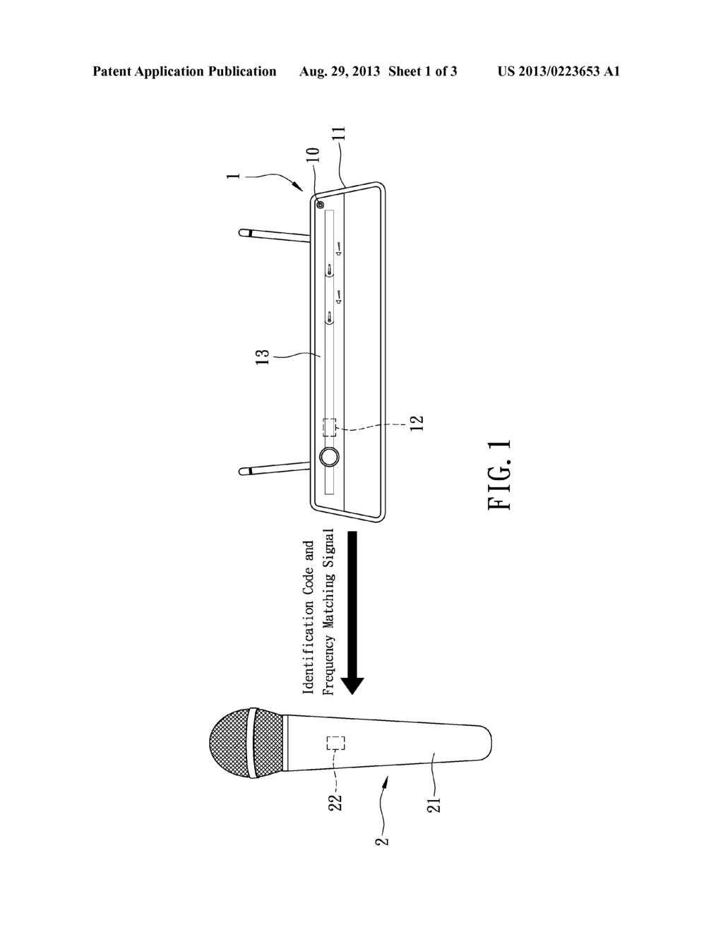 Wireless Microphone System With Frequency Matching Capability, And Method     For Frequency Matching In A Wireless Microphone System - diagram, schematic, and image 02