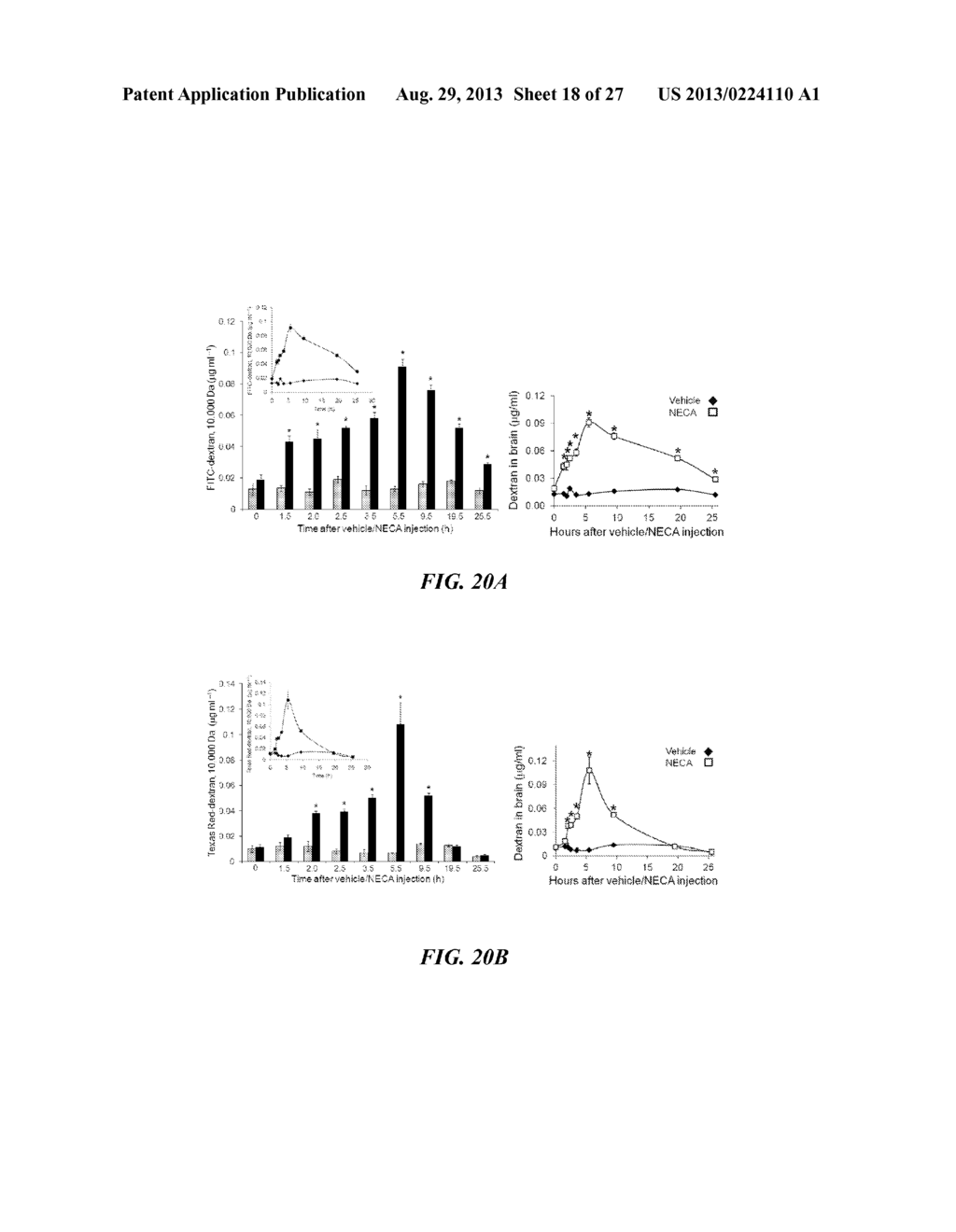 USE OF ADENOSINE RECEPTOR SIGNALING TO MODULATE PERMEABILITY OF     BLOOD-BRAIN BARRIER - diagram, schematic, and image 19