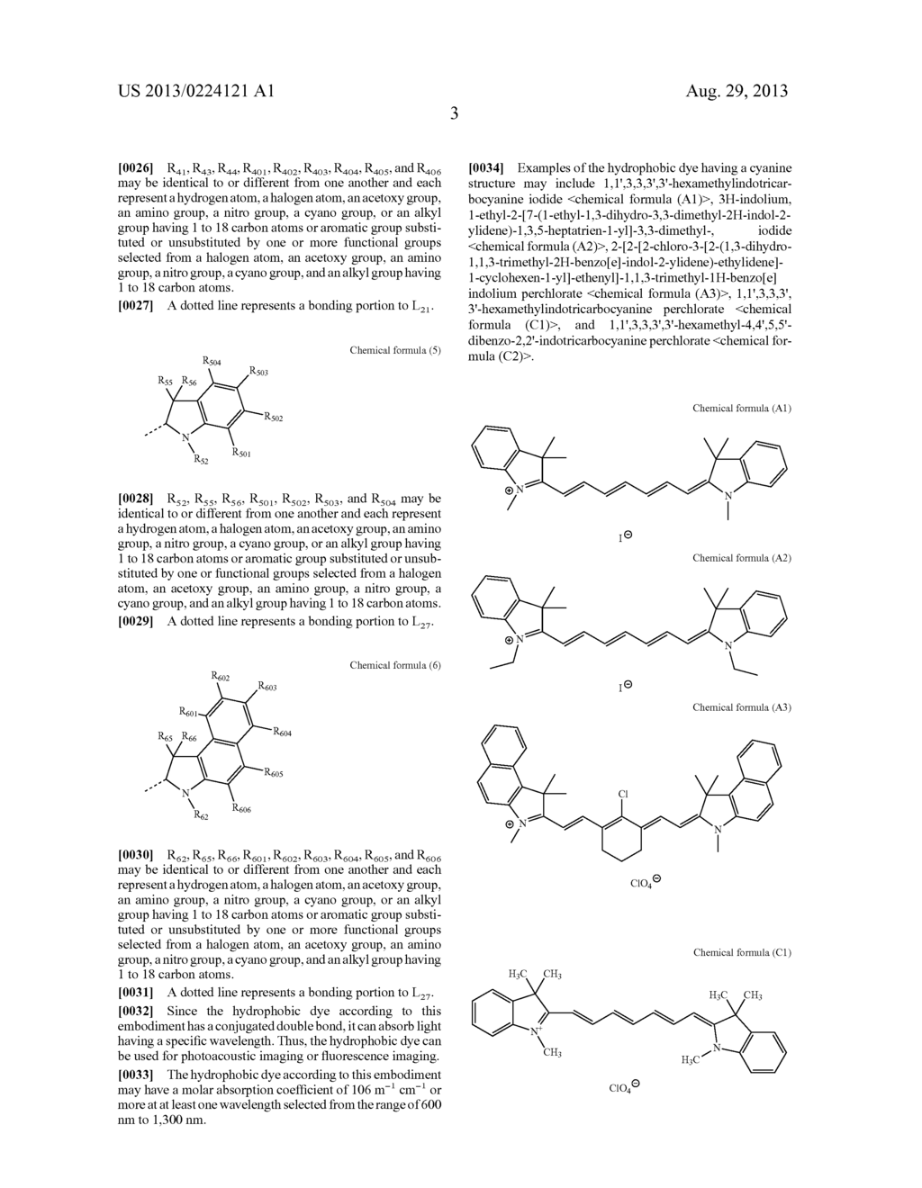 PARTICLE CONTAINING HYDROPHOBIC DYE HAVING CYANINE STRUCTURE, AND CONTRAST     AGENT CONTAINING THE PARTICLE - diagram, schematic, and image 05