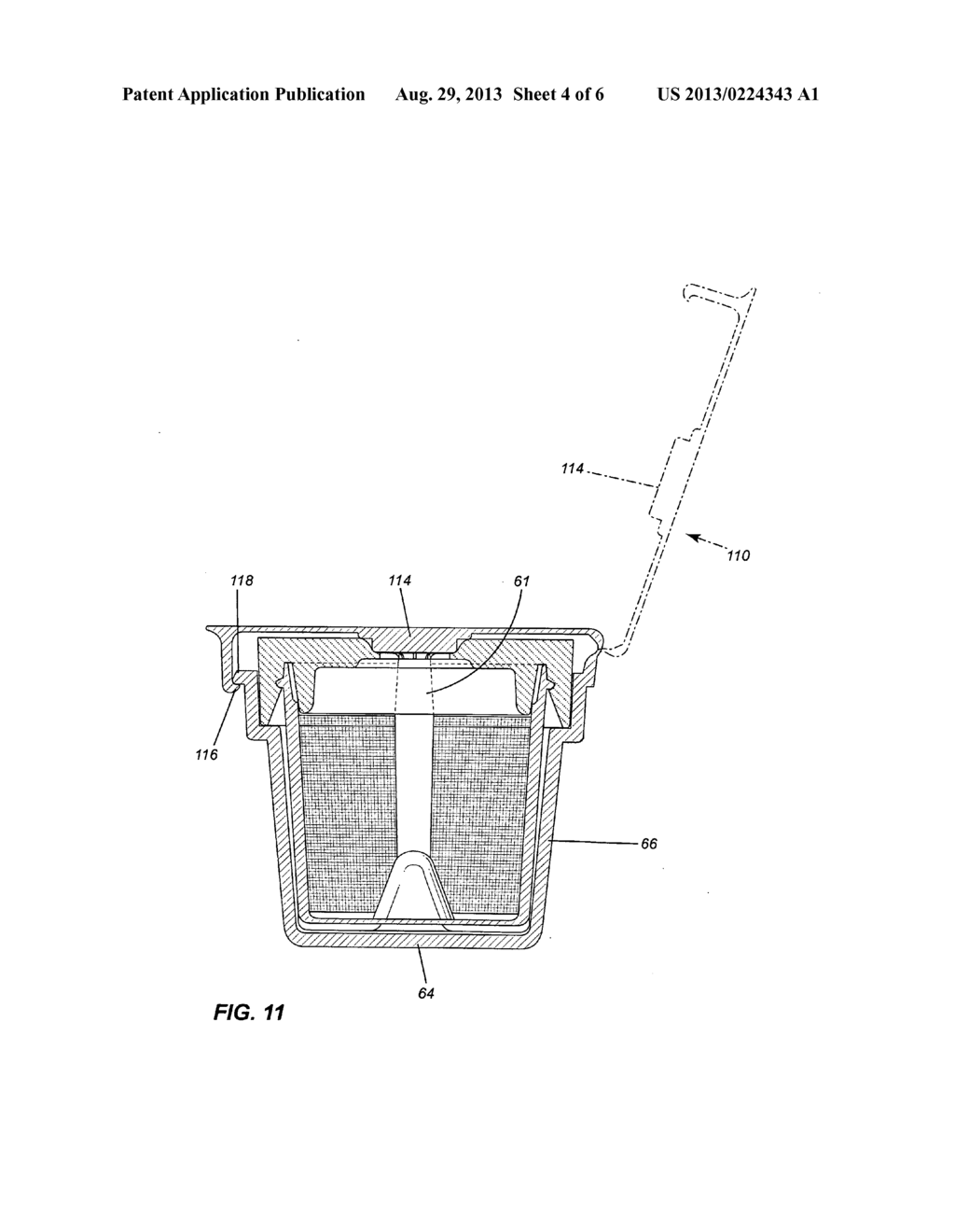 Beverage container for brewing apparatus - diagram, schematic, and image 05