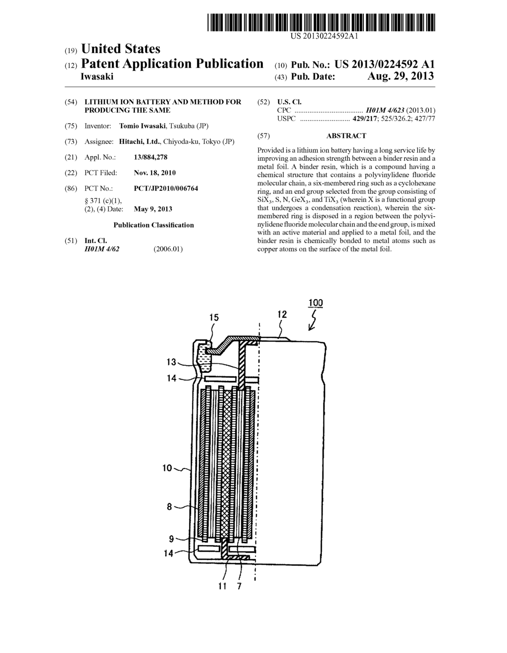 Lithium Ion Battery And Method For Producing The Same - diagram, schematic, and image 01