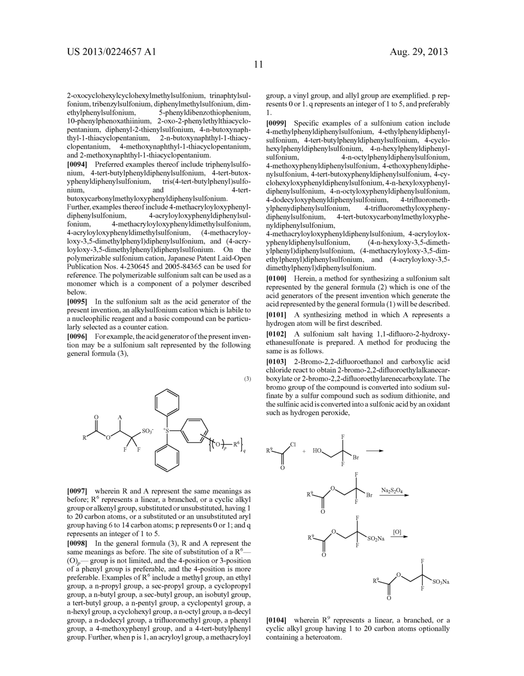 ACID GENERATOR, CHEMICALLY AMPLIFIED RESIST COMPOSITION, AND PATTERNING     PROCESS - diagram, schematic, and image 26