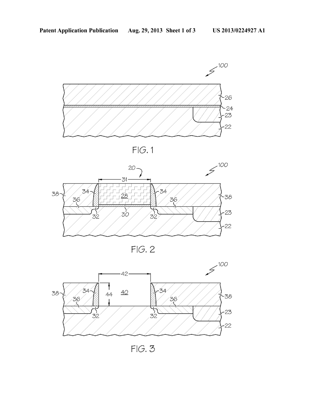 METHODS FOR FABRICATING INTEGRATED CIRCUITS WITH NARROW, METAL FILLED     OPENINGS - diagram, schematic, and image 02