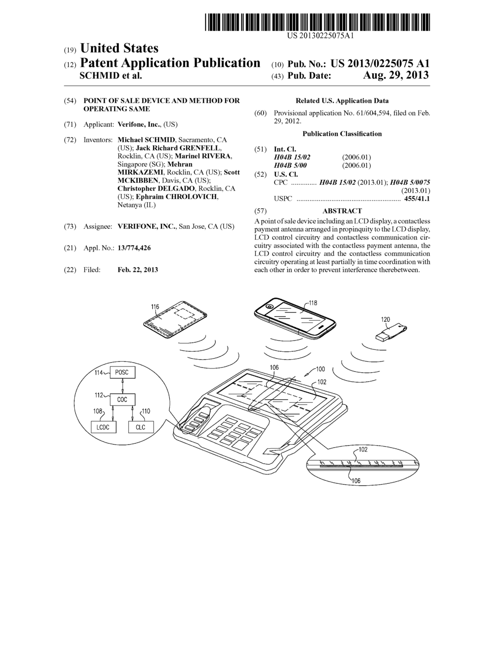 POINT OF SALE DEVICE AND METHOD FOR OPERATING SAME - diagram, schematic, and image 01