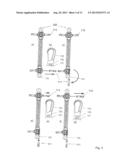 TREADMILL ERGOMETER HAVING ADAPTED PULLING AND MEASURING UNITS FOR     THERAPEUTIC APPLICATIONS AND FOR GAIT TRAINING AND RUNNING TRAINING diagram and image