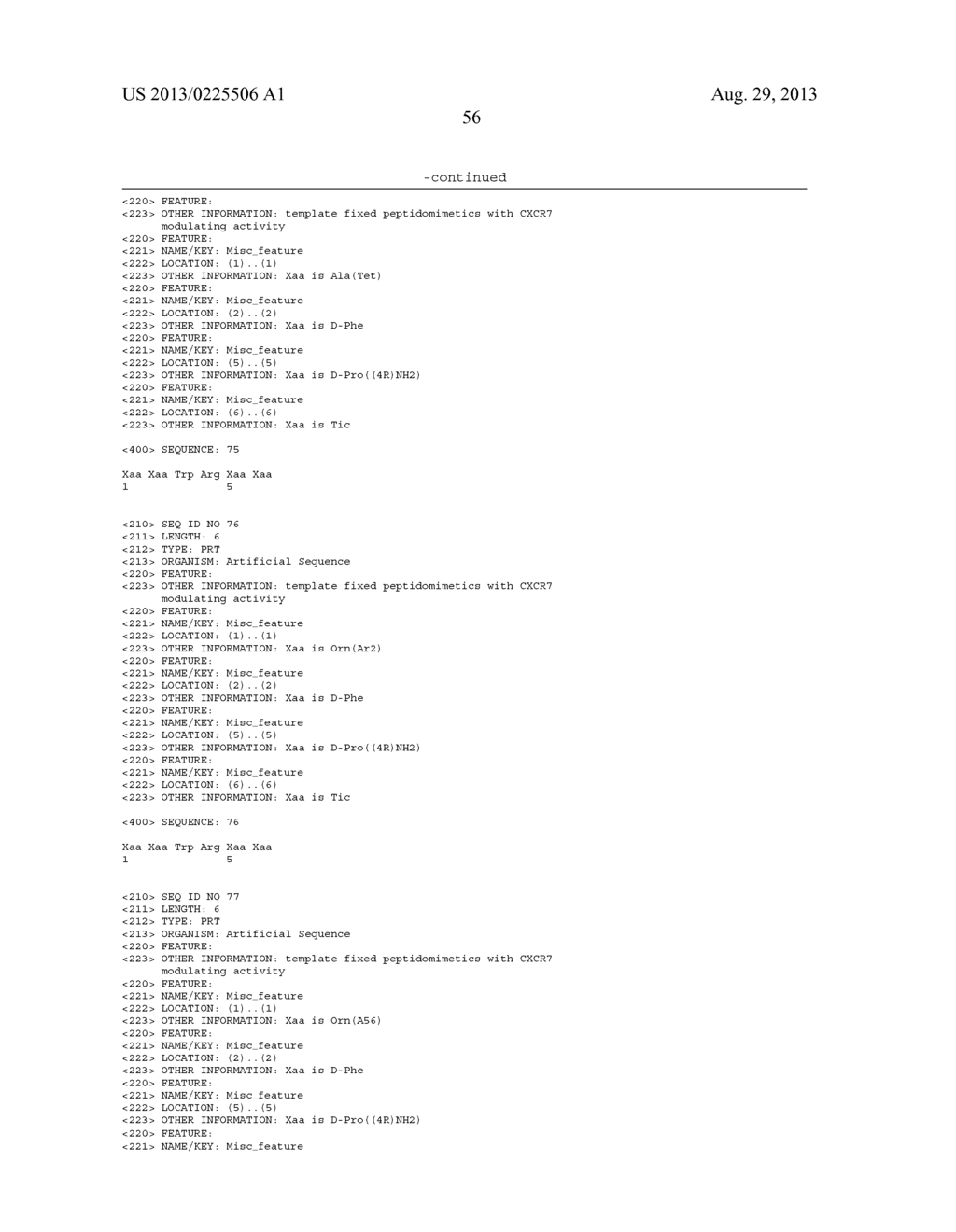 TEMPLATE-FIXED PEPTIDOMIMETICS WITH CXCR7 MODULATING ACTIVITY - diagram, schematic, and image 57