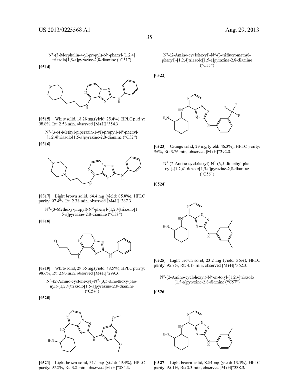 TRIAZOLOPYRAZINE DERIVATIVES - diagram, schematic, and image 36