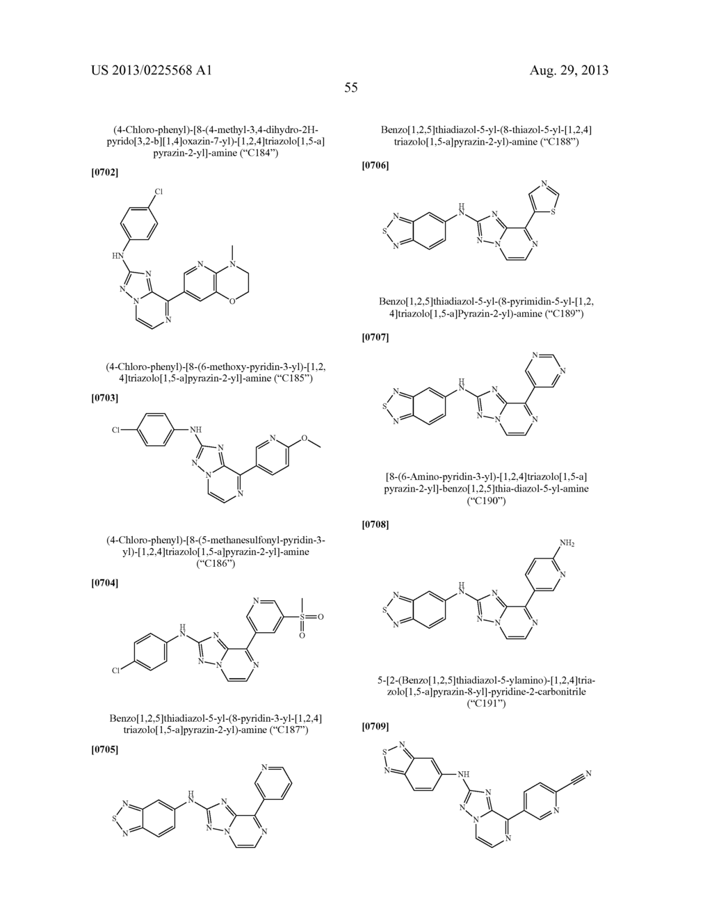 TRIAZOLOPYRAZINE DERIVATIVES - diagram, schematic, and image 56