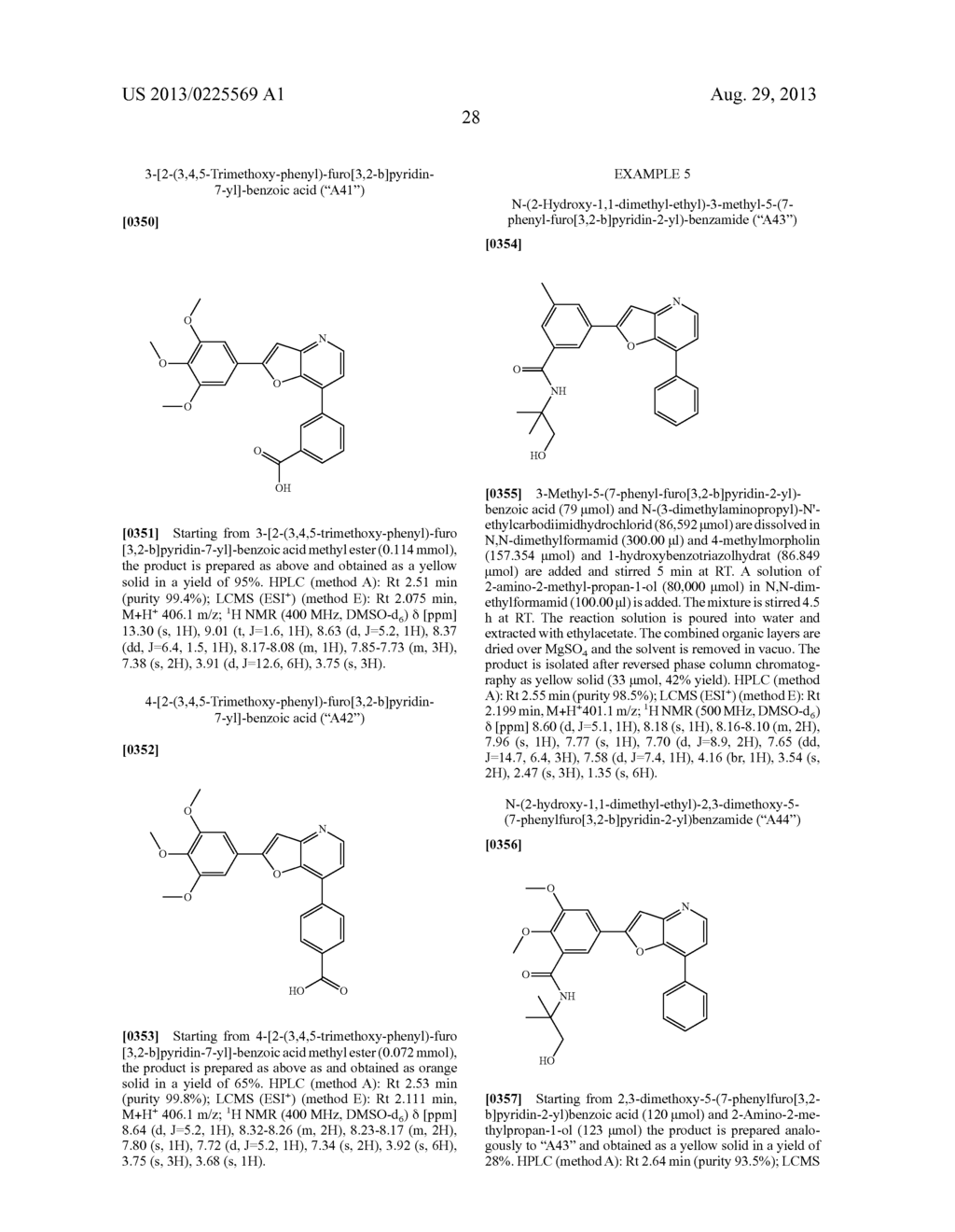 FUROPYRIDINE DERIVATIVES - diagram, schematic, and image 29