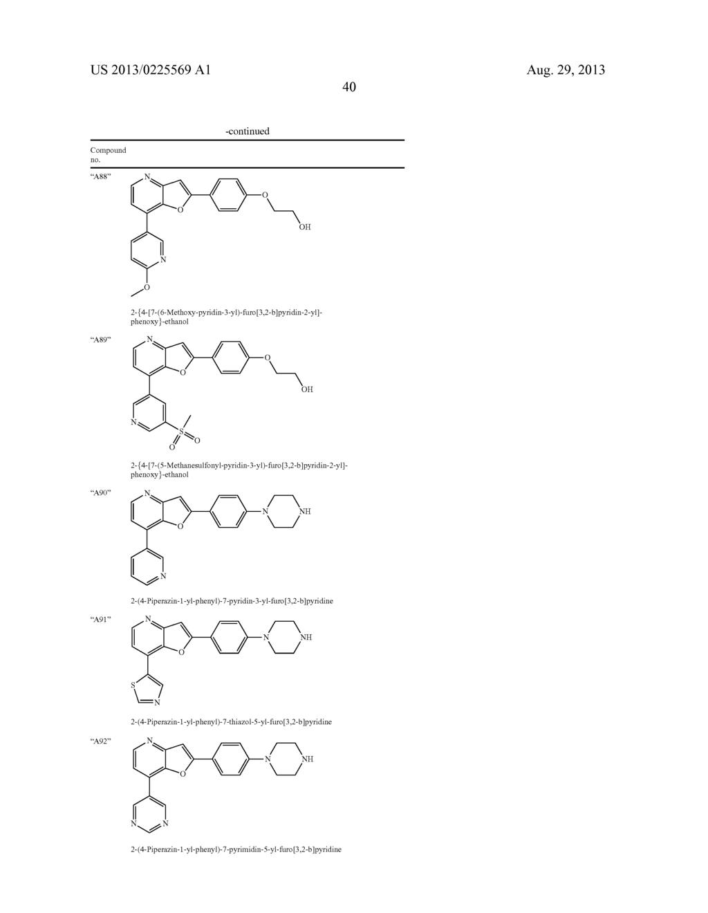 FUROPYRIDINE DERIVATIVES - diagram, schematic, and image 41