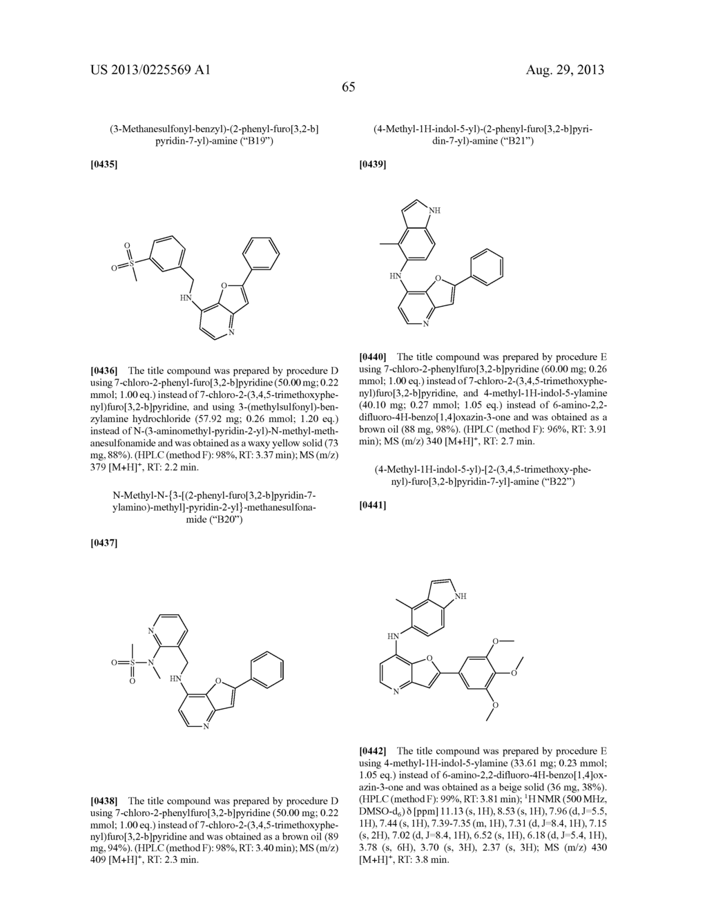 FUROPYRIDINE DERIVATIVES - diagram, schematic, and image 66