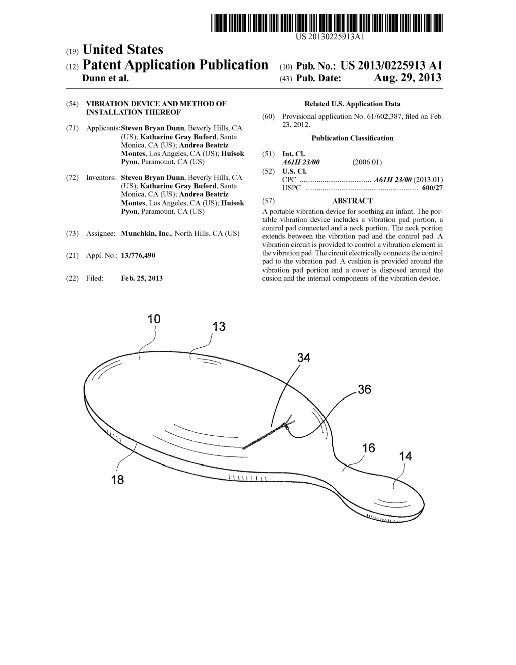 VIBRATION DEVICE AND METHOD OF INSTALLATION THEREOF - diagram, schematic, and image 01