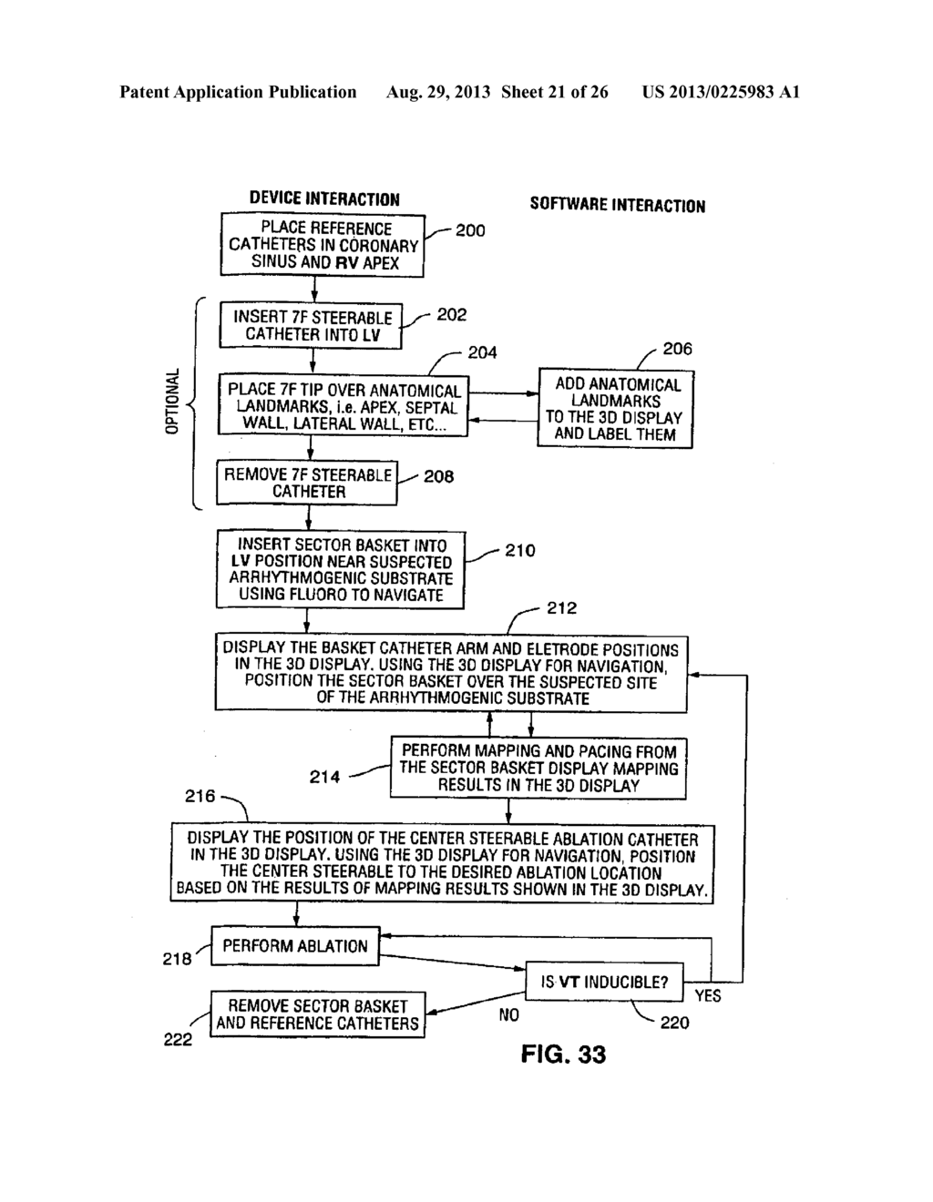 SYSTEM AND METHOD FOR MARKING AN ANATOMICAL STRUCTURE IN THREE-DIMENSIONAL     COORDINATE SYSTEM - diagram, schematic, and image 22