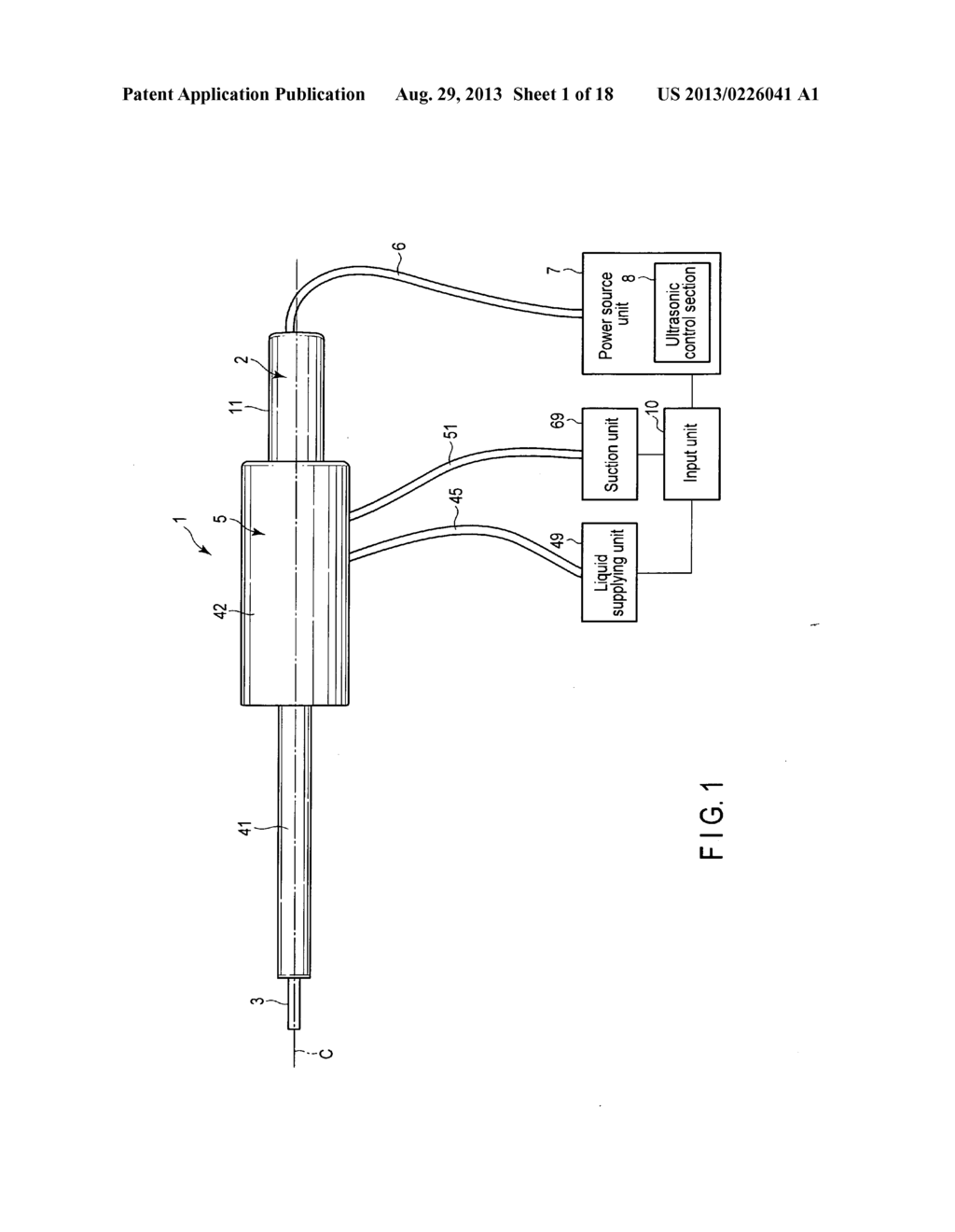 ULTRASONIC TREATMENT DEVICE AND PROBE UNIT - diagram, schematic, and image 02