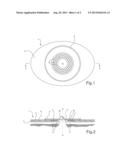 Ostomy base plate with mouldable centre part diagram and image