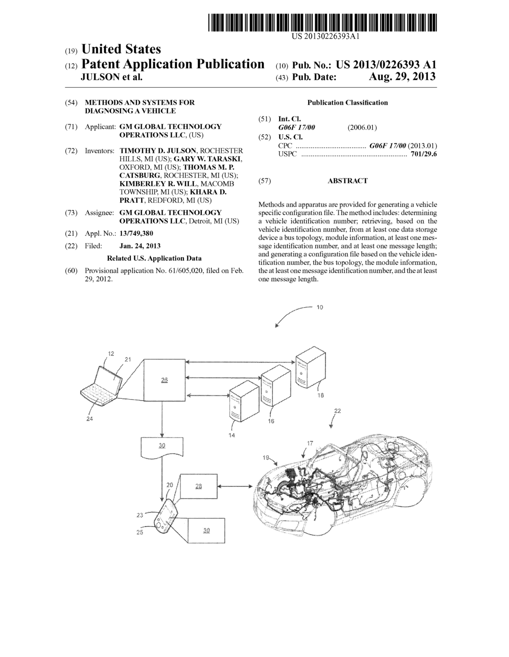 METHODS AND SYSTEMS FOR DIAGNOSING A VEHICLE - diagram, schematic, and image 01