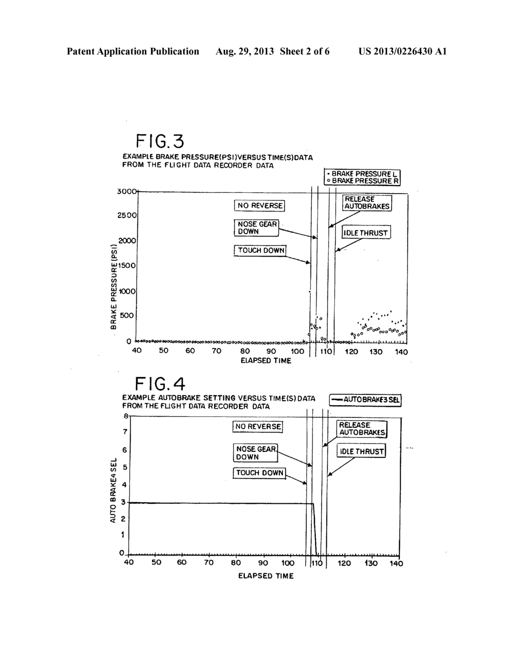 Method and device of calculating aircraft braking friction and other     relating landing performance parameters based on the data received from     aircraft's on board flight data management system - diagram, schematic, and image 03