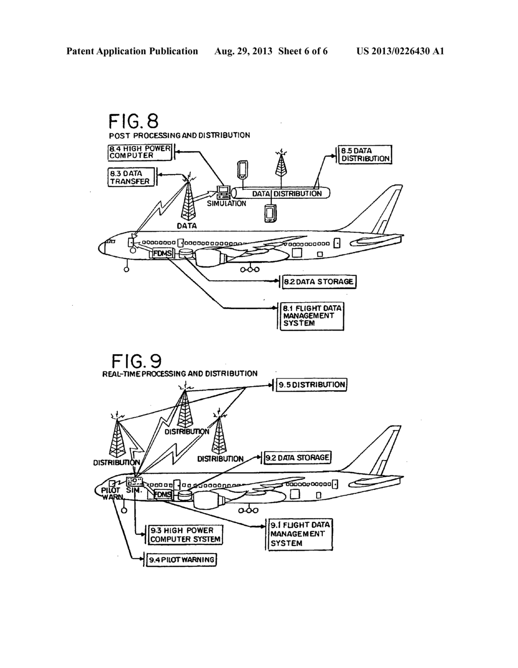 Method and device of calculating aircraft braking friction and other     relating landing performance parameters based on the data received from     aircraft's on board flight data management system - diagram, schematic, and image 07