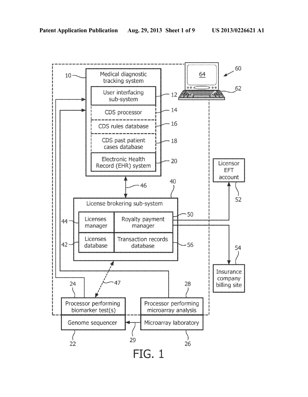 IN VITRO DIAGNOSTIC TESTING INCLUDING AUTOMATED BROKERING OF ROYALTY     PAYMENTS FOR PROPRIETARY TESTS - diagram, schematic, and image 02