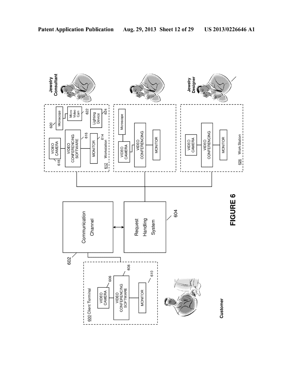 Apparatus, Article of Manufacture, and Methods for In-Store Preview of an     Online Jewelry Item - diagram, schematic, and image 13