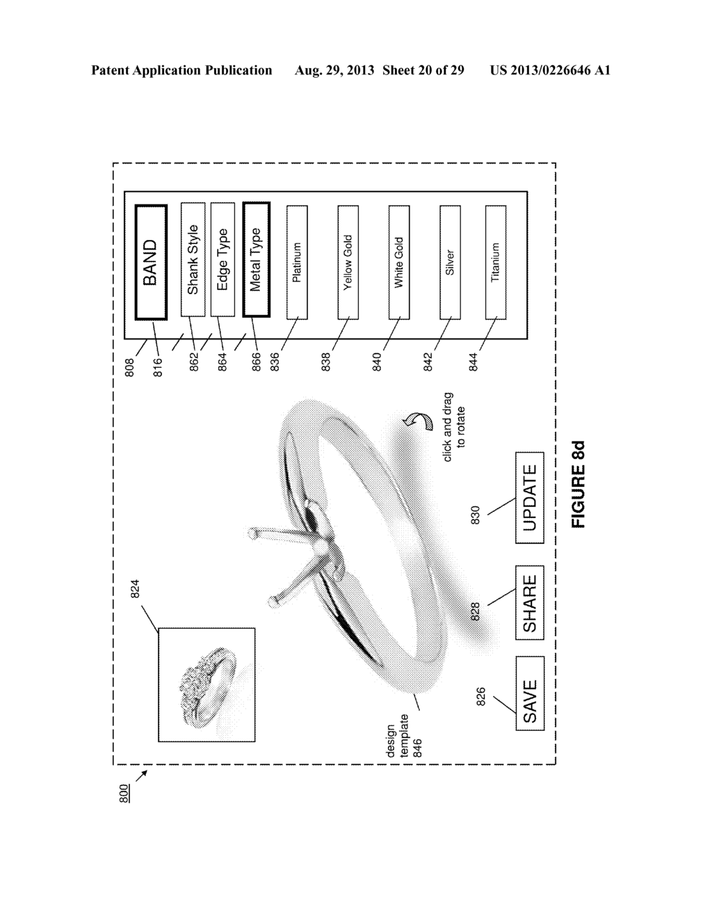 Apparatus, Article of Manufacture, and Methods for In-Store Preview of an     Online Jewelry Item - diagram, schematic, and image 21