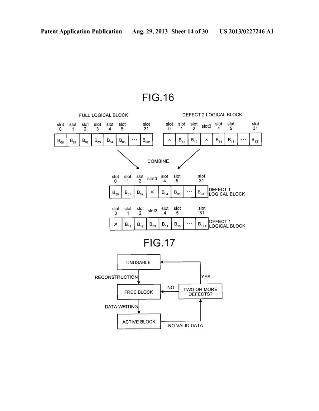 MANAGEMENT INFORMATION GENERATING METHOD, LOGICAL BLOCK CONSTRUCTING     METHOD, AND SEMICONDUCTOR MEMORY DEVICE - diagram, schematic, and image 15