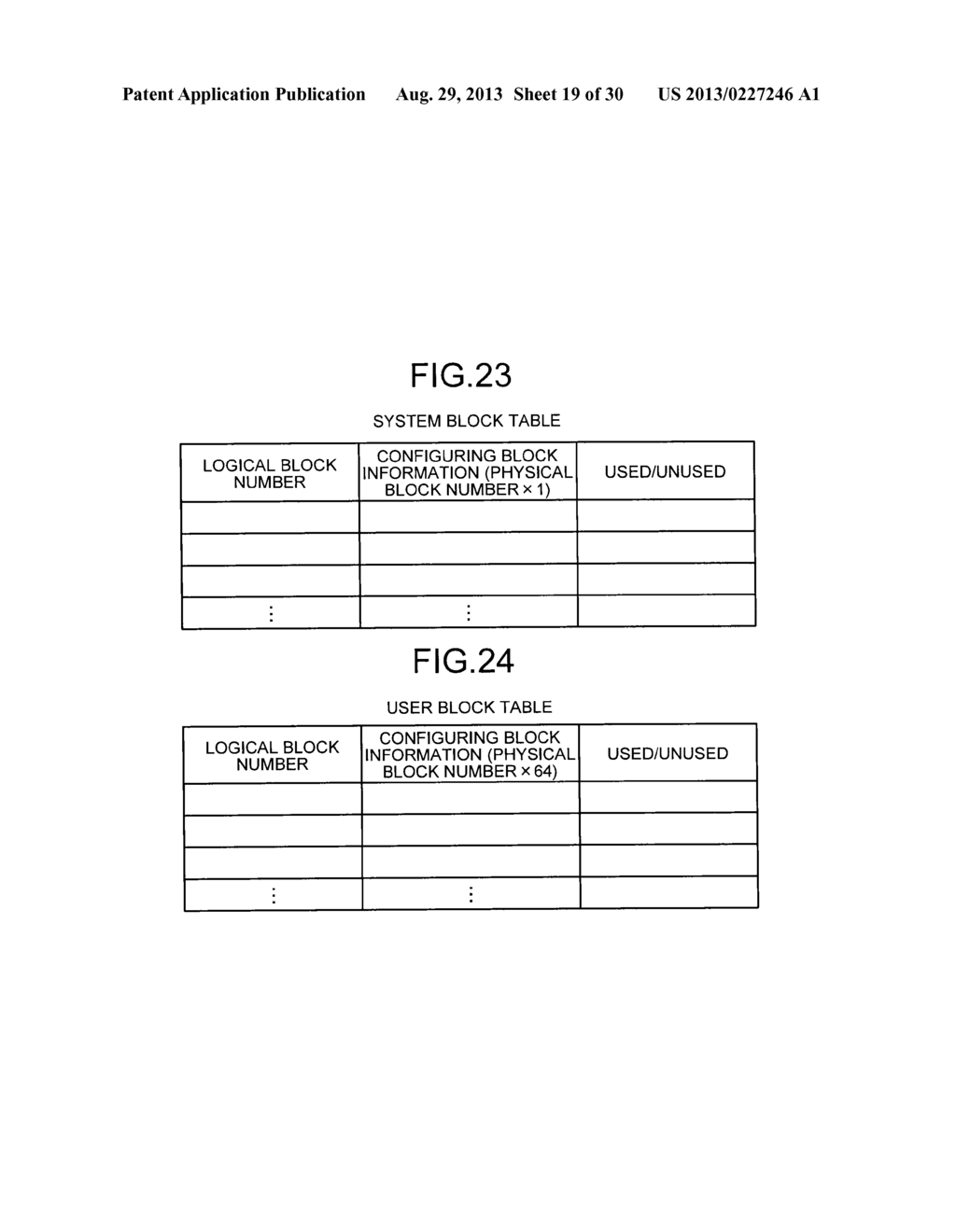 MANAGEMENT INFORMATION GENERATING METHOD, LOGICAL BLOCK CONSTRUCTING     METHOD, AND SEMICONDUCTOR MEMORY DEVICE - diagram, schematic, and image 20