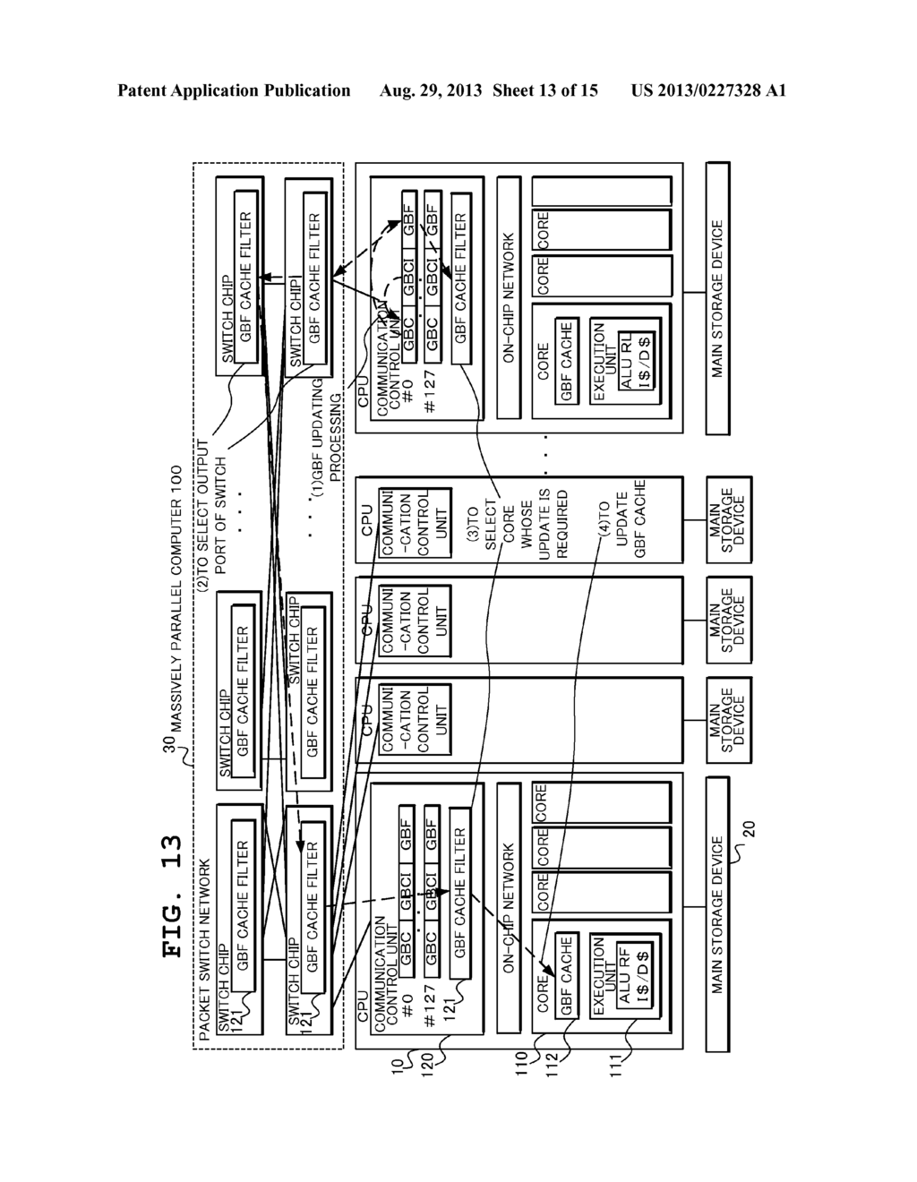 MASSIVELY PARALLEL COMPUTER, AND METHOD AND PROGRAM FOR SYNCHRONIZATION     THEREOF - diagram, schematic, and image 14